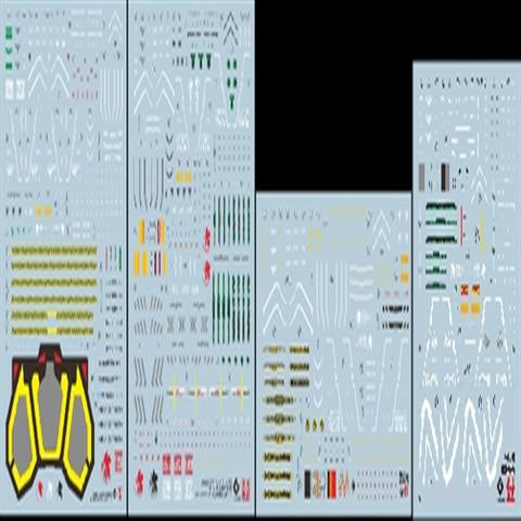 EVO DALIN DL GN10 Water slide Decal For 1/100 TV Cherudim Gundam Decals For RG 1/144 EVA 01 DX Fluorescence