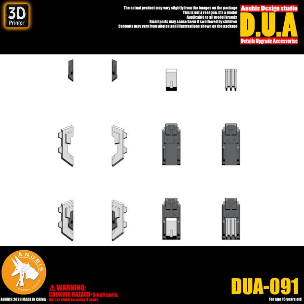 Anubis DUA091 3D Print Addon Detail Parts For MG HG RG Gundam