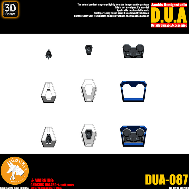 Anubis DUA087 3D Print Addon Detail Parts For MG HG RG Gundam