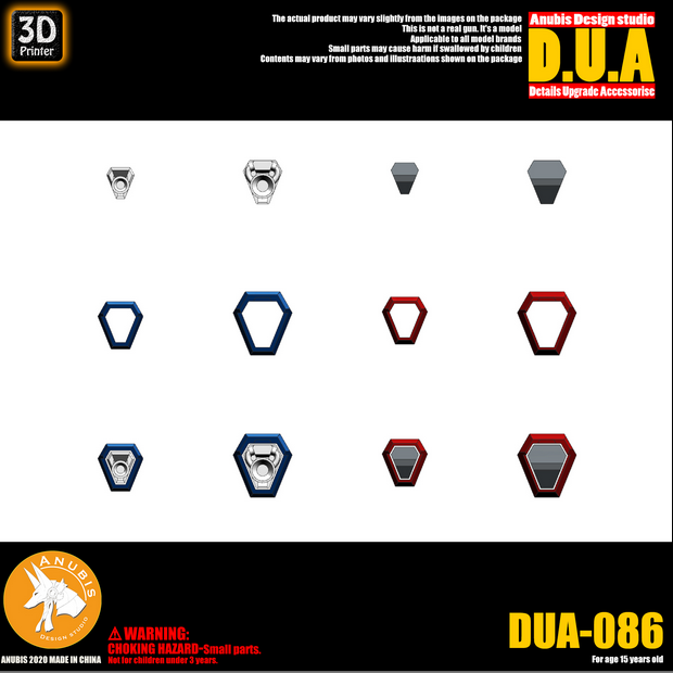 Anubis DUA086 3D Print Addon Detail Parts For MG HG RG Gundam