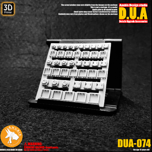 Anubis DUA074 3D Print Addon Detail Parts For MG HG RG Gundam