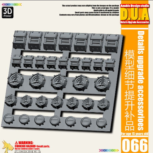 Anubis DUA051-100 (DUA series) 3D Print Addon Detail Parts For MG HG RG Gundam