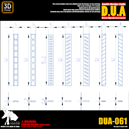 Anubis DUA061 3D Print Addon Detail Parts For MG HG RG Gundam