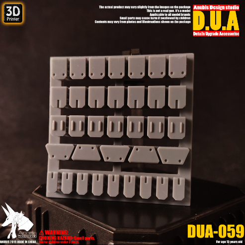 Anubis DUA059 3D Print Addon Detail Parts For MG HG RG Gundam