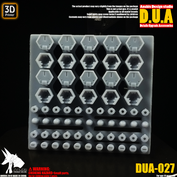 Anubis DUA027 3D Print Addon Detail Parts For MG HG RG Gundam