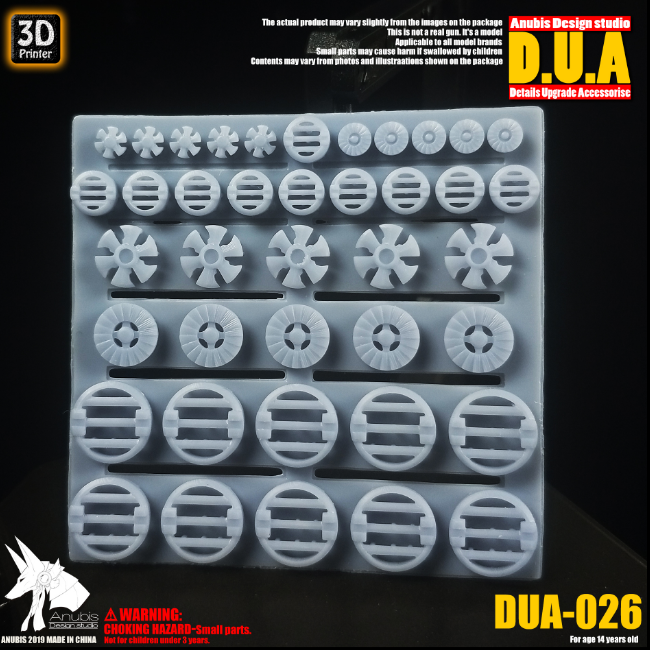 Anubis DUA026 3D Print Addon Detail Parts For MG HG RG Gundam