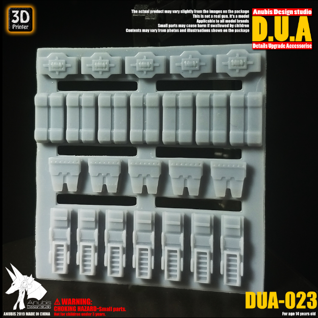 Anubis DUA023 3D Print Addon Detail Parts For MG HG RG Gundam