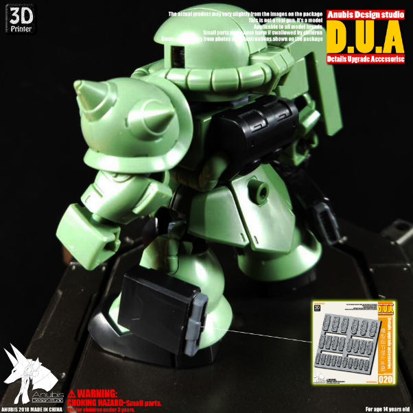 Anubis DUA020 3D Print Addon Detail Parts For MG HG RG Gundam