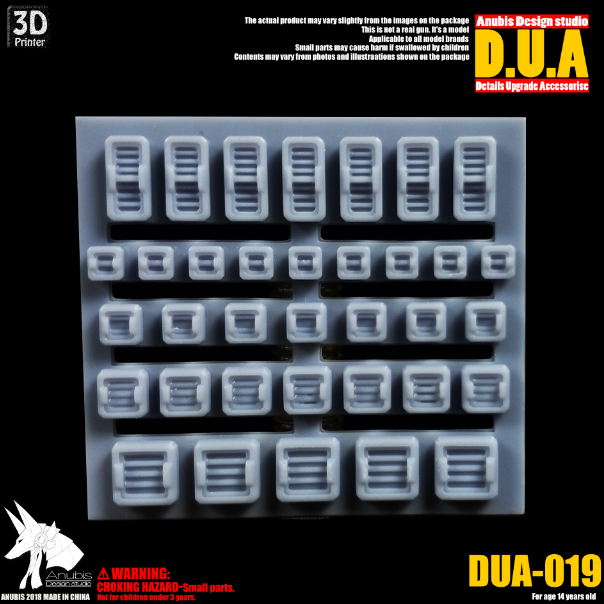 Anubis DUA019 3D Print Addon Detail Parts For MG HG RG Gundam