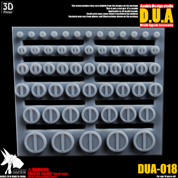 Anubis DUA018 3D Print Addon Detail Parts For MG HG RG Gundam