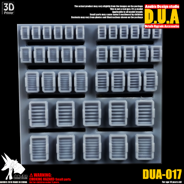 Anubis DUA017 3D Print Addon Detail Parts For MG HG RG Gundam