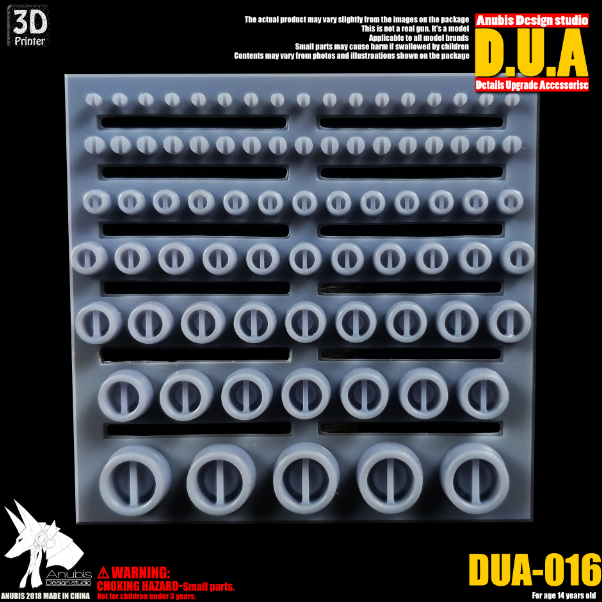 Anubis DUA016 3D Print Addon Detail Parts For MG HG RG Gundam