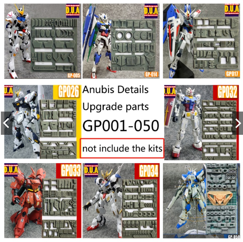 ANUBIS GP001-050 (GP series) 3D Print Addon Detail Parts For MG HG RG GUNDAM