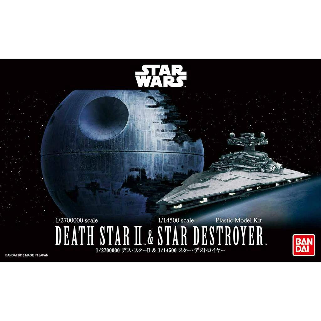 Bandai assembly model Star Wars 1/2700000 Death Star 2 u0026 1/14500 Star Destroyer