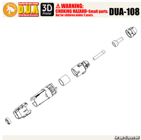 Anubis DUA108 3D Print Addon Detail Parts For MG HG RG Gundam