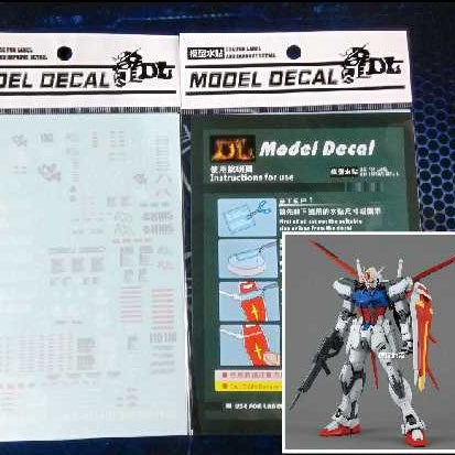 DALIN DL Water Slide Decal For  MG 1/100 Aile Strike