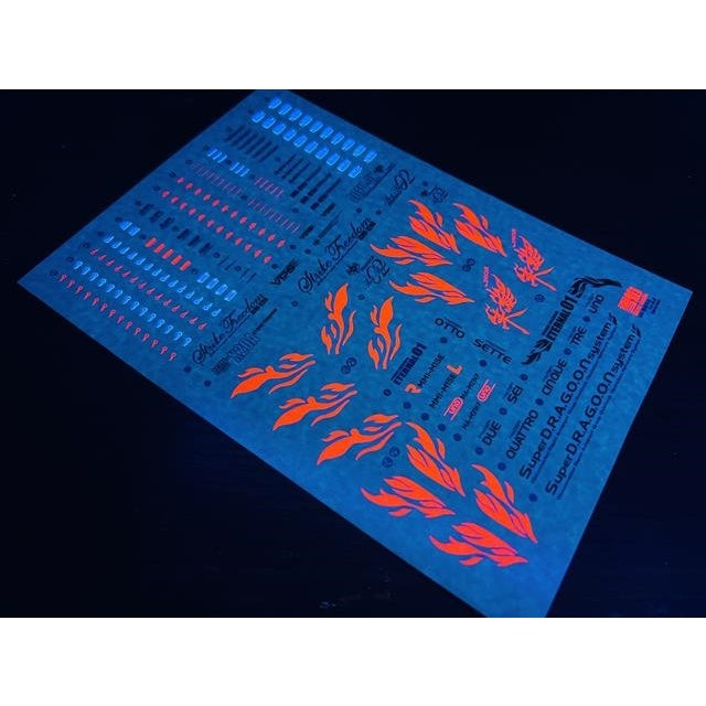 Xueyan Water Slide Decal For MG-83  Strike  Freedom Ver.朱雀 Fluorescence