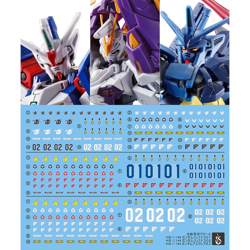 YAN Water Slide Decal For HG Gemini 01 02 Gundam