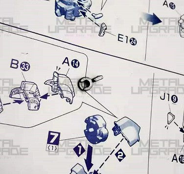 CA Daban Gundam MB 8822 00q J7 J8 J12 J18 F37 F36 D12 D13 Parts