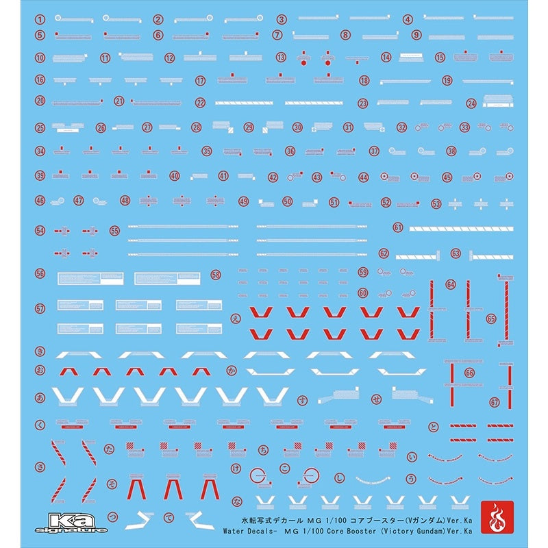 YAN Water Slide Decal For MG V VICTORY GUNDAM VER.KA