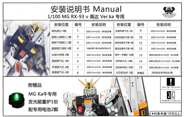 Full  Metal Modification for MG Ver.ka nu Gundam