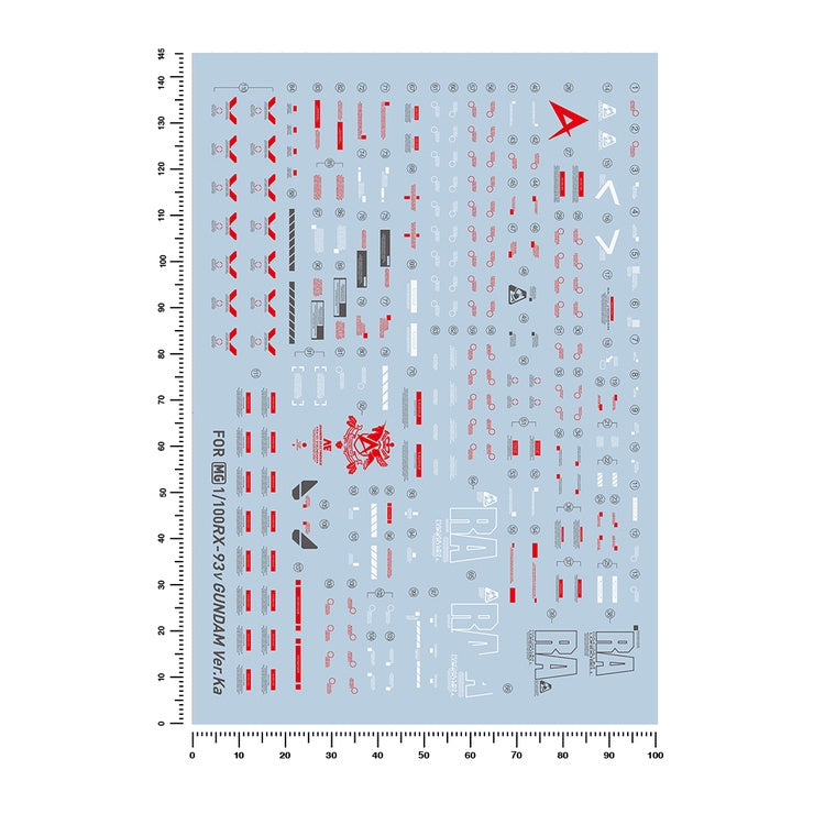 Artisan's Club Slide Decals For MG Nu Ver.Ka Rx-93