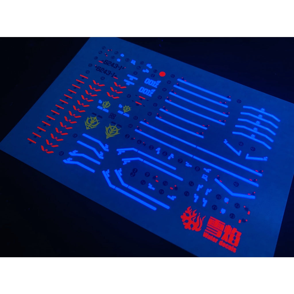 Xueyan Decal For RG 1/144 MSN-02 Zeong Fluorescence