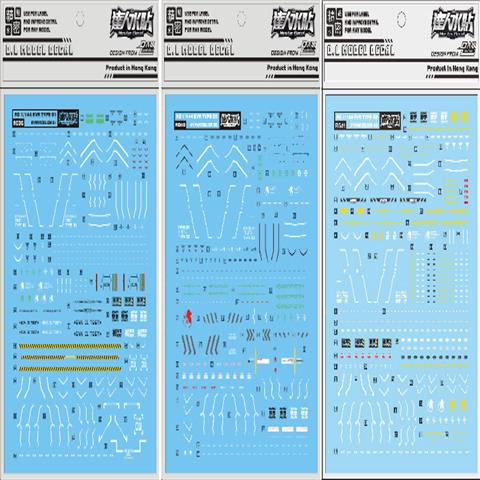 DALIN DL RG41 DALIN DL GN10 Water slide Decal For 1/100 TV Cherudim Gundam Decal For RG EVA 02