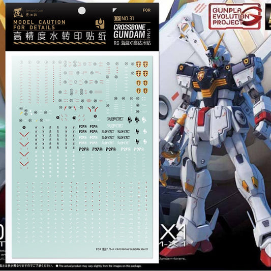 Artisan's Club Slide Decals For RG 1/144 Crossbone X1 Gundam