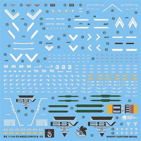 YAN Water Slide Decal For GHOST RG EVA MK 3