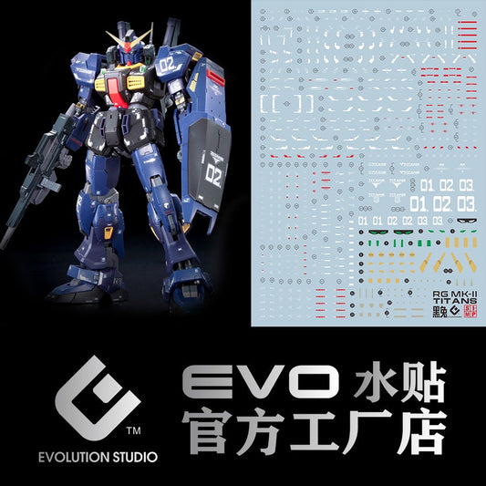 EVO DALIN DL GN10 Water slide Decal For 1/100 TV Cherudim Gundam Decals For RG MK-II MK 2 Titans