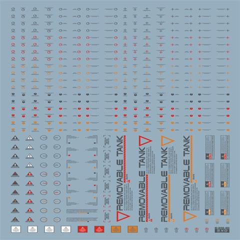 EVO DALIN DL GN10 Water slide Decal For 1/100 TV Cherudim Gundam Decals For NC06 Gundam General Warning HIQ 1/100 1/144