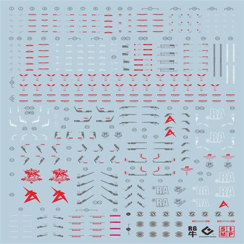 EVO DALIN DL GN10 Water slide Decal For 1/100 TV Cherudim Gundam Decals For RG 1/144 RX-93 NU V