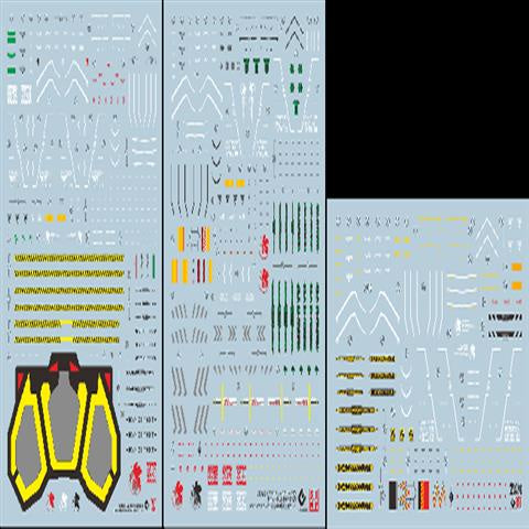 EVO DALIN DL GN10 Water slide Decal For 1/100 TV Cherudim Gundam Decals For RG 1/144 EVA 01 DX Fluorescence