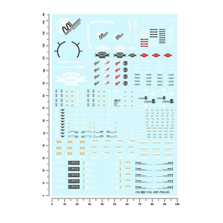 Artisan's Club Slide Decals For MG 1/100 Gundam Astray Mirage Frame