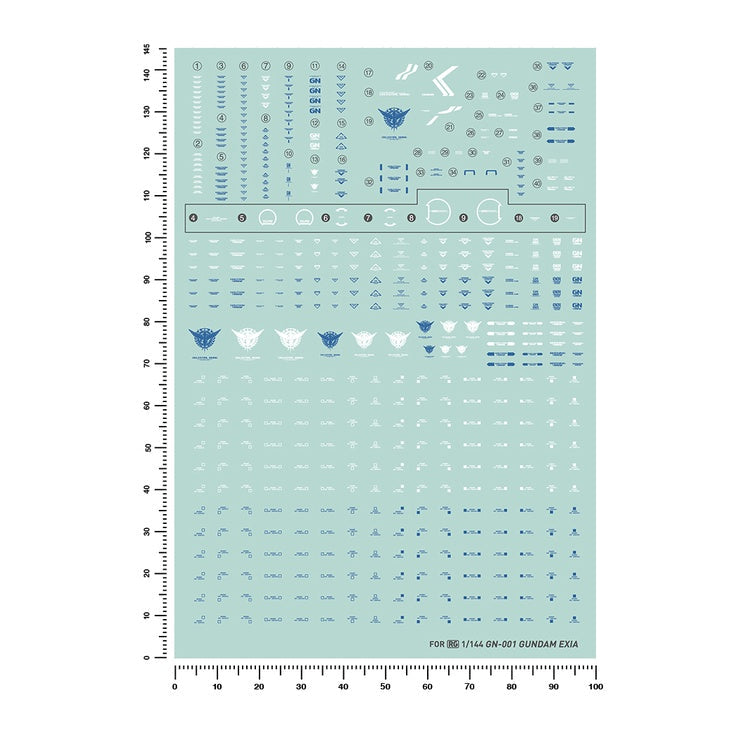 Artisan's Club Slide Decals For RG 1/144 EXIA GUNDAM
