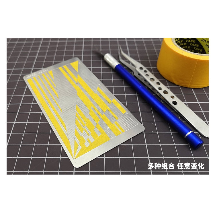 MS MS024 Gundam Military Model Stainless Steel Grooved Angle Bevel Cover Cutting Mat