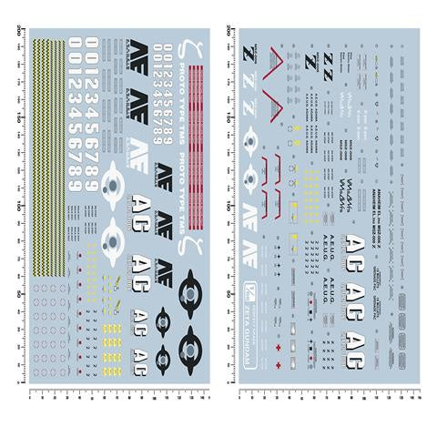 Artisan's Club Slide Decals For PG 1/60 Z ZETA Gundam MSZ-006