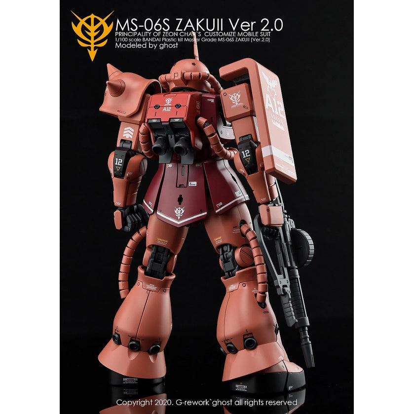 YAN Water Slide Decal For GHOST MG MS-06S ZAKU 2.0