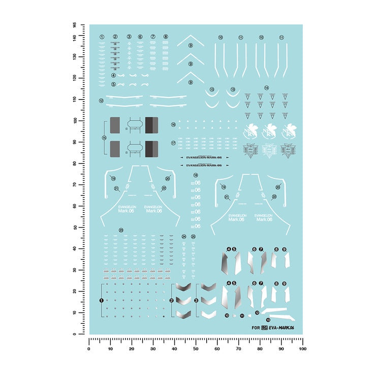 Artisan's Club Slide Decals For RG Eva 06 Evangelion Mark 06