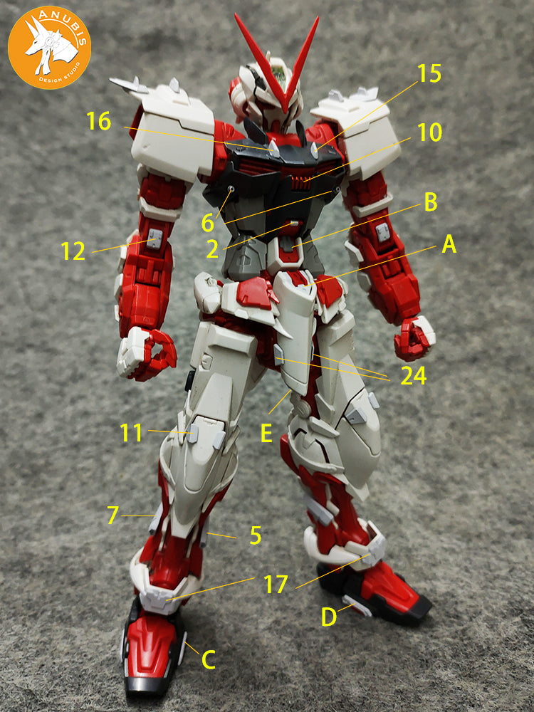 ANUBIS GP016 parts fit for MG Gundam astray Red frame