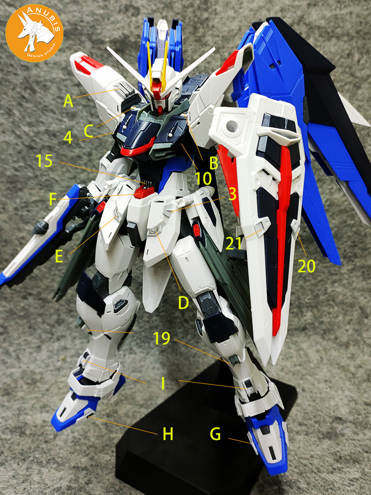 Anubis GP017 Detail Upgrade Parts for MG Freedom 2.0