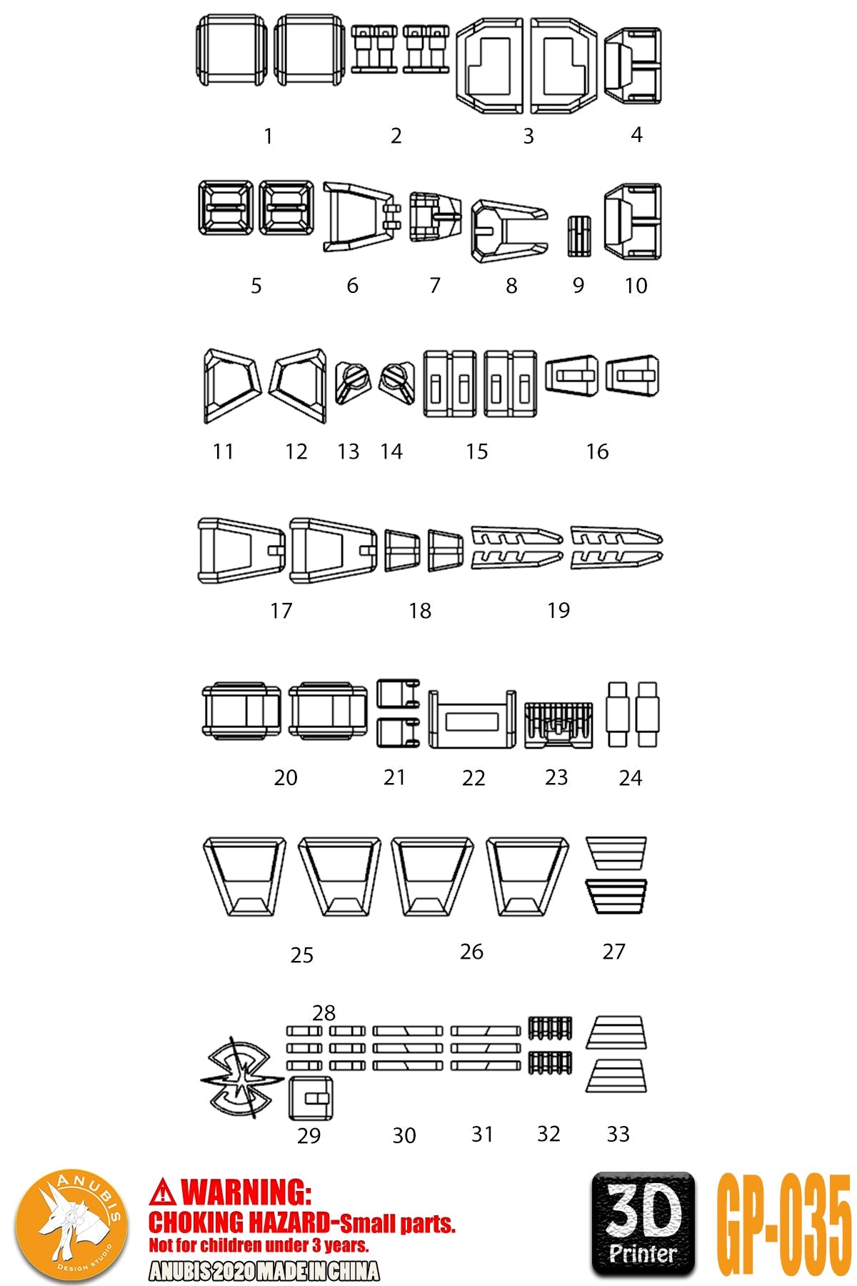 Anubis GP035 parts fit for Gundam MG Strike Rouge