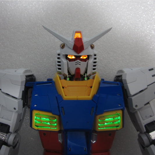 PGU PG 1/60 RX-78-2 RX78 2.0 Gundam LED Set eye and check - free Magnet battery