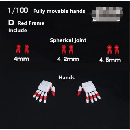 DL Dalin fully movable hands for 1/100 1/144 MG RG HG RX-78-2  Sazabi Strike  Astray Red Frame Unicorn Banshee