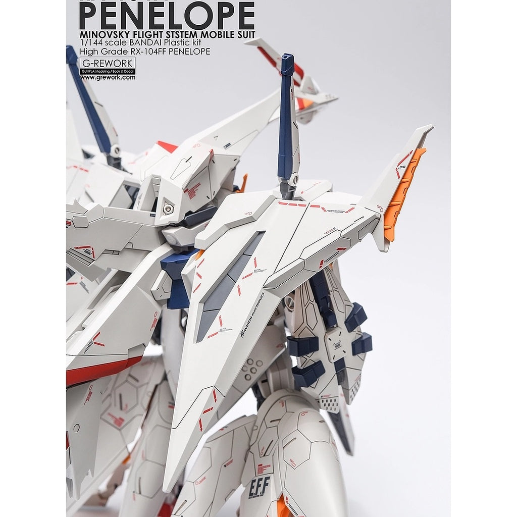 YAN Water Slide Decal For GHOST HG RX-104 PENELOPE