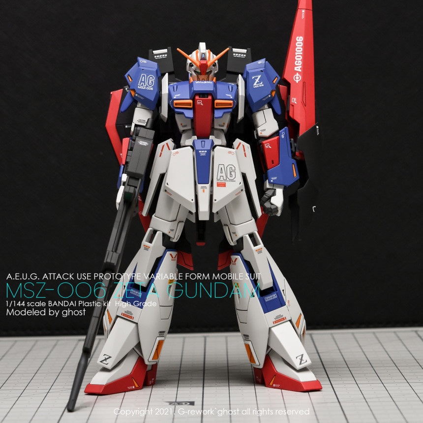 YAN Water Slide Decal For GHOST HGUC Zeta Gundam MSZ-006 Z