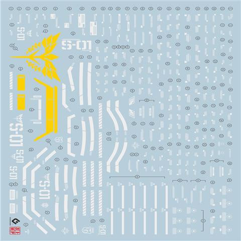 EVO DALIN DL GN10 Water slide Decal For 1/100 TV Cherudim Gundam Decals For MG 1/100 KA SAZABI Fluorescence Gilding