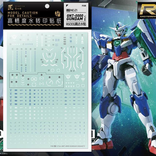 Artisan's Club Slide Decals For RG 1/144 OO OOQ GNT-0000 GUNDAM