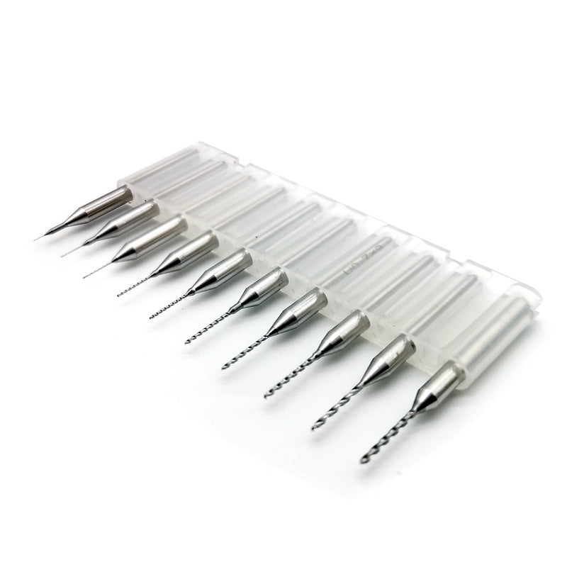 MS MS061 Gundam Military Model Modification Tool Perforation Drilling Fixed Shank Tungsten Steel Drill Bit 10pcs